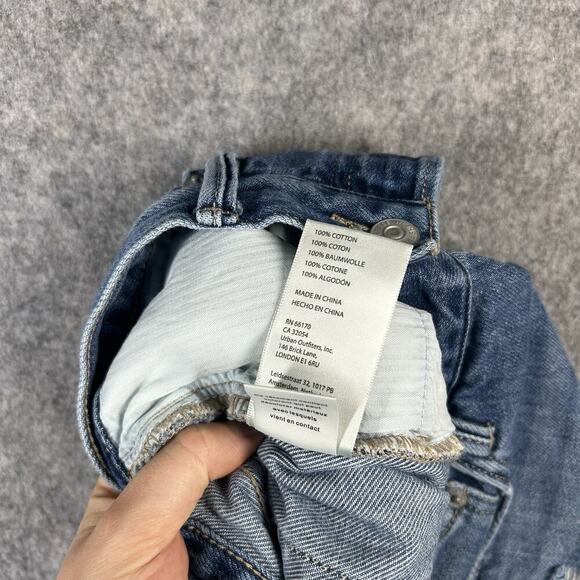 Free People We The Free Jean Shorts Loving Good Vibrations Women’s 30 Distressed - Picture 6 of 10